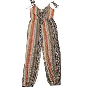 BCBGeneration‎ Tribal/ Aztec Print Multicolor Stretchy Jumpsuit size small